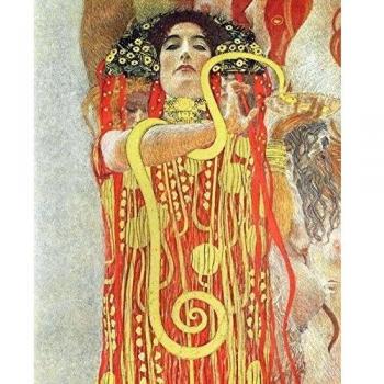 Legendarte - Cuadro Lienzo, Impresión Digital - Hygeia - Gustav Klimt - Decoración Pared cm. 80x100