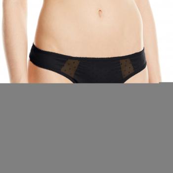 Vanity Fair Perfect Seduction - Tanga para mujer, color negro, talla 46