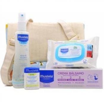Mustela Mochila Jungla Vuelta al Cole con Agua de Colonia sin Alcohol, Crema Bálsamo 1 2 3, Toallitas Dermosuavizantes y Stick Nutritivo al Cold
