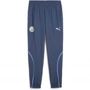 Manchester City 2024/25 Prematch Jogging Pants - Blue, Sustainable Polyester