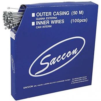 Saccon 257402 Pack de 100 Cables de Freno, INOX, 1.5-2300mm