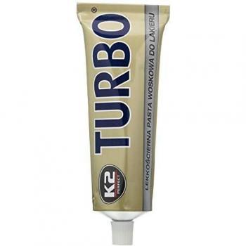 K2  Turbo Tempo compuesto de pulido de coche con Nano-Tech, 120  g Pasta + DEKRA Logo