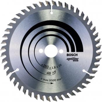 Bosch 2 608 641 172  - Hoja de sierra circular Optiline Wood - 160 x 20/16 x 1,8 mm, 48