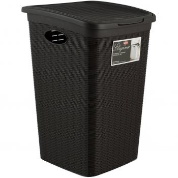Cesto para Ropa Elegante de 50L en Moka, 54,5x38x37 cm, Stefanplast
