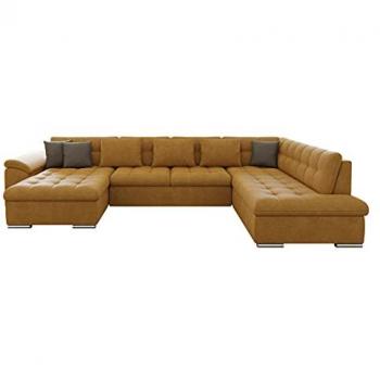 Sofá Esquinero Comfivo 114 con Función de Descanso y Caja de Ropa de Cama, 348 x 205 x 76 cm