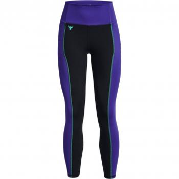 Mallas de mujer Project Rock Under Armour - características: diseño ajustado, tejido elástico, tecnología Moisture Transport System para controlar la humedad, cinturilla ancha y cómoda, logotipo de Project Rock en la parte frontal