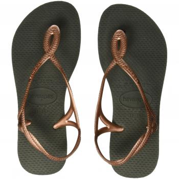 Havaianas Luna, Sandalias de Talón Abierto para Mujer, Verde