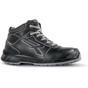 Botas de seguridad U-Power Gaynor S ESD, tipo: calzado de trabajo alto, características: S3, CI, FO, SR, talla 43 (EU), color negro