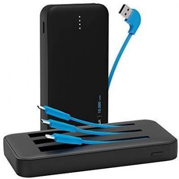 XLayer Plus All-in-One Batería Externa Polímero de Litio 10000 mAh Negra con PD 18W