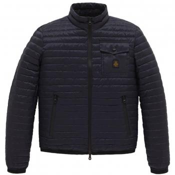 RefrigiWear Blue Nylon Jacket - XXL, Down Jacket, Male, Color: Blue, Size: 2XL, Material: Nylon, Features: Zip Closure, Pockets