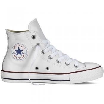 Converse Chuck Taylor All Star Classic High Top White Leather Unisex Sneakers Size 41