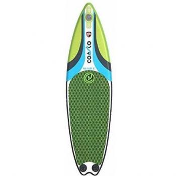 Tabla de Surf Hinchable Coasto Air Surf 6 Poolstar PB-CAIRS6B - 180x51 cm, Doble Capa, Aletas Extraíbles, Carga Máxima 80kg, Incluye Bomba y
