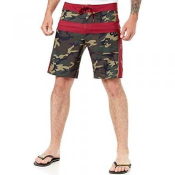 Camouflage Moth Boardshort Green Camo
