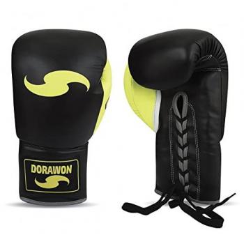 Dorawon Professional Thai Boxing Gloves with Gel Padding and Laces