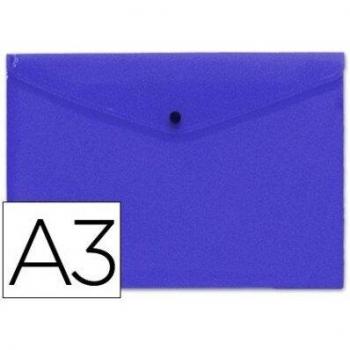 Carpeta liderpapel dossier broche 44242 polipropileno din a3 azul serie frosty