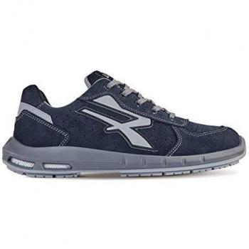 Calzado de Seguridad Nash Plus S1P SRC ESD Talla 41 - Piel Suede - Azul/Gris - U-Power