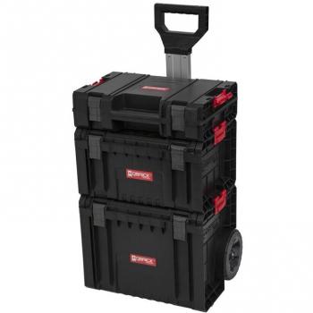 Estación de Trabajo Móvil Qbrick System PRO SET 1 - Caja de Herramientas con Ruedas y Accesorios