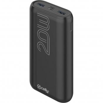 Celly PBPD20000EVOBK Power Bank 20000mAh PD (Power Delivery) 22W Negro