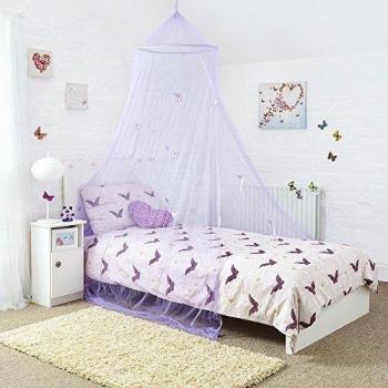 Mosquito Nets 4 U - Mosquitera diseño de mariposas color lila