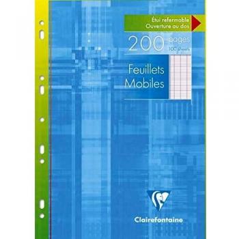 Hojas de recambio A4 Clairefontaine Seyes 90 g/m², paquete de 100 hojas