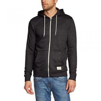 Blend BHNoah Men's Zip Hoodie Sweatshirt, Charcoal, XXL, Cotton-Polyester Blend