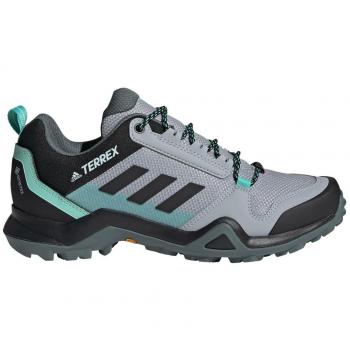Zapatillas de senderismo Adidas Terrex AX3 Gore-Tex para mujer, color gris, impermeables, con membrana Gore-Tex, suela Traxion para agarre en terrenos difíciles, diseño ligero y transpirable