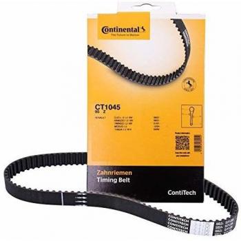 Correa de Distribución CONTINENTAL CT1045 - Dentada, Compatible con Renault Twingo 2, Clio 3, Clio 2 y Dacia Sandero I