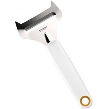 Fiskars Cortador de queso blando, Acero inoxidable/Plástico, Ancho de corte: 6 cm, Functional Form, Blanco, 1016128