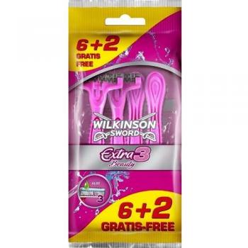 Wilkinson Extra 3 70070440 - Paquete de 6 cuchillas de afeitar para mujer