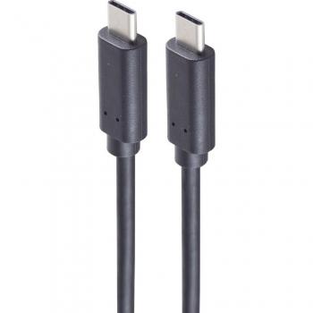 Cable USB 3.2 shiverpeaks BASIC-S, conector USB-C a USB-C, 1,50 m, color blanco