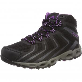Columbia Ventrailia 3 Mid Outdry, Botas de Senderismo para Mujer, Negro