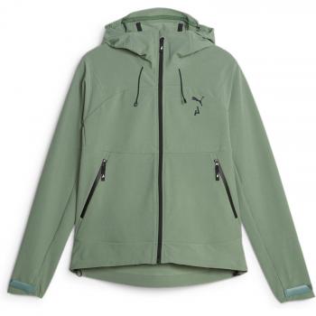Puma Women's Seasons Softshell Running Jacket - Green - Size Large