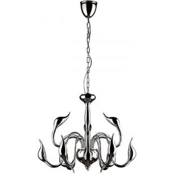 Araña Moderna Cromada 12 Luces G4 - Swan de Italux
