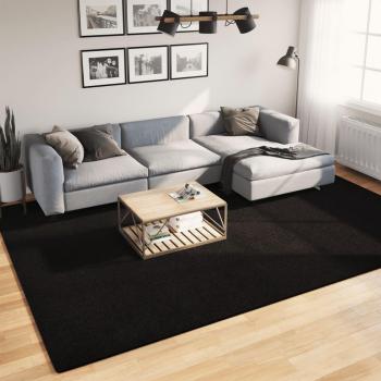 Alfombra Hal corta negra suave y lavable 240x340cm