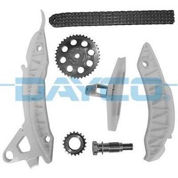 Kit de cadena de distribución DAYCO KTC1071 - Incluye cadena de distribución, tensores, guías y todos los componentes necesarios para la instalación. Compatible con múltiples modelos de vehículos, diseñado para un rendimiento óptimo y durabilidad