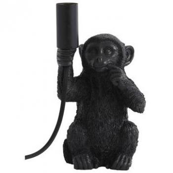 Lámpara de Mesa MONKEY Negra - Metal y Plástico - 13 x 12,5 x 23,5 cm