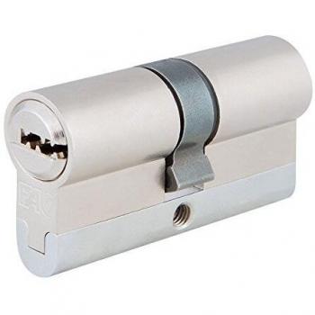 Fac seguridad 23255 Cilindro de Perfil Europeo de Alta Seguridad, Cromo Satinado, 70 mm