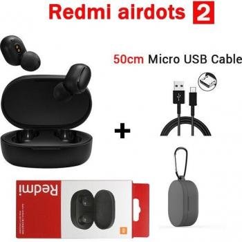 Auriculares Inalámbricos Xiaomi Airdots 2 TWS Bluetooth 5.0 Estéreo con Graves, Micrófono y Control por IA