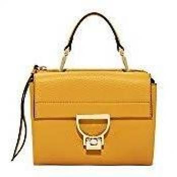 Coccinelle Arlettis Bolso de Hombro Amarillo Mostaza