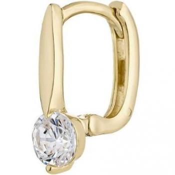 Ear Candy - Piercing aro Mina de plata bañado en oro amarillo 18k