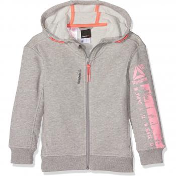 Reebok G WOR FZ FT HDY Sudadera, Niñas, Gris