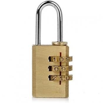 Consigna De Candado Cerradura Padlock 3Dial Equipaje Caja Laptop Reajustable