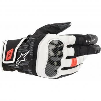 Alpinestars SMX Z Drystar Motorcycle Gloves - Black/White/Red