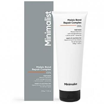 Maleic Bond Repair Complex 5% Hair Mask for All Hair Types - 200g, with Transglutaminase, Amino Acids & Ceramides