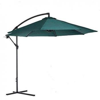 Arcoiris Sombrilla Plegable de 300 cm, Sombrilla Jardín, Sombrilla con Manivela, Protección Solar, Parasol para Exterior, Jardín, Balcón y Terraza