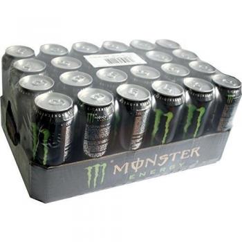Monster Energy Drink Ultra White Sugar-Free Mango Loco - 50cl Can Pack of 24