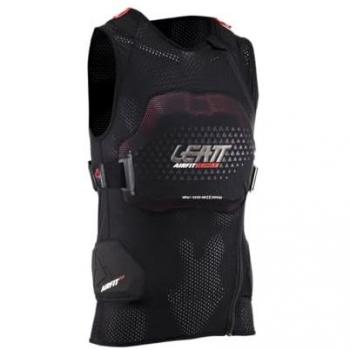 Leatt Chaleco 3DF AirFit Evo Negro - Chaleco de ciclismo cortavientos, tamaño XXL, con zona de impacto en el pecho más grande