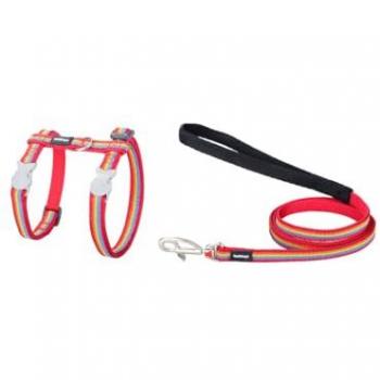 Arnés para Perro Red Dingo Rainbow 21-35 cm Rojo Multicolor