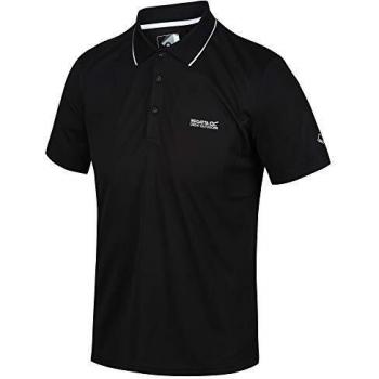 Regatta Maverick V-Polo Deportivo De Secado Rápido T-Shirts/Polos/Vests, Hombre, Black, 5XL