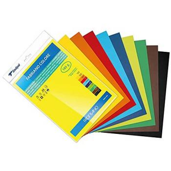 Cartulina A4 185g Pack de 10 Colores Pastel